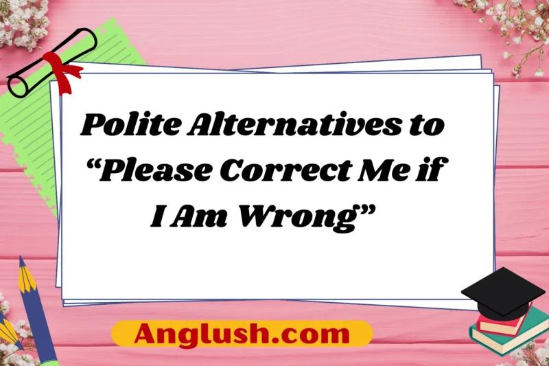 20+ Polite Alternatives to “Please Correct Me if I Am Wrong”