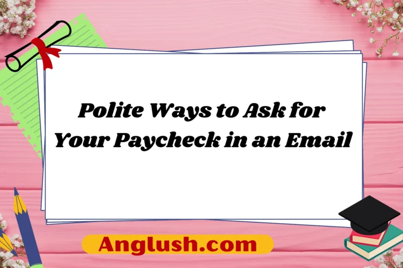 20+ Polite Ways to Ask for Your Paycheck in an Email
