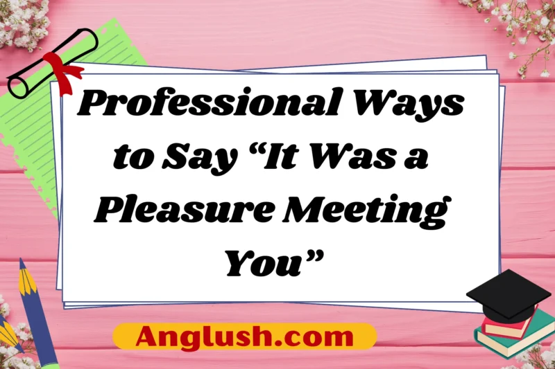 14+ Professional Ways to Say “It Was a Pleasure Meeting You”