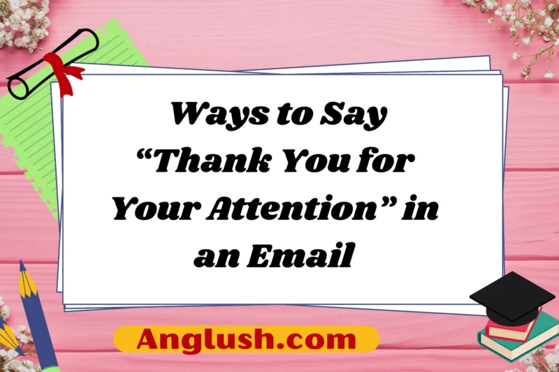 16+ Ways to Say “Thank You for Your Attention” in an Email