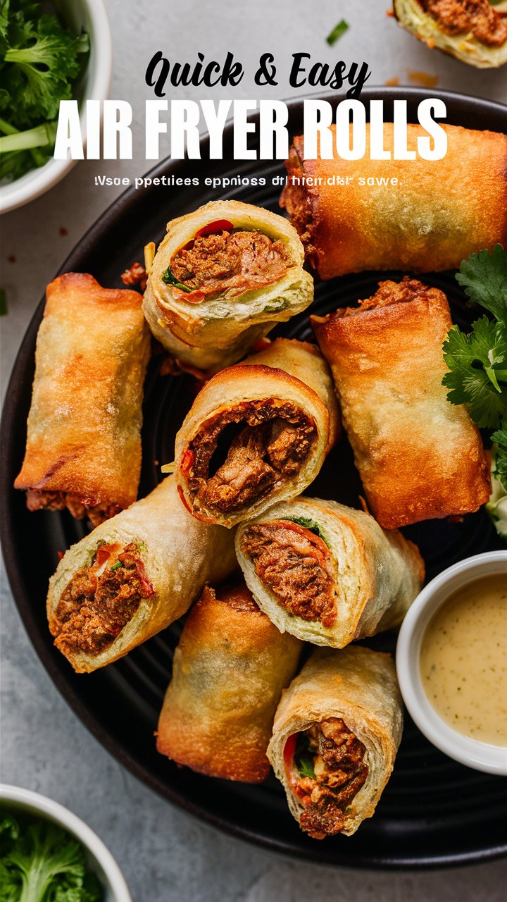 Air-Fryer Breakfast Egg Rolls