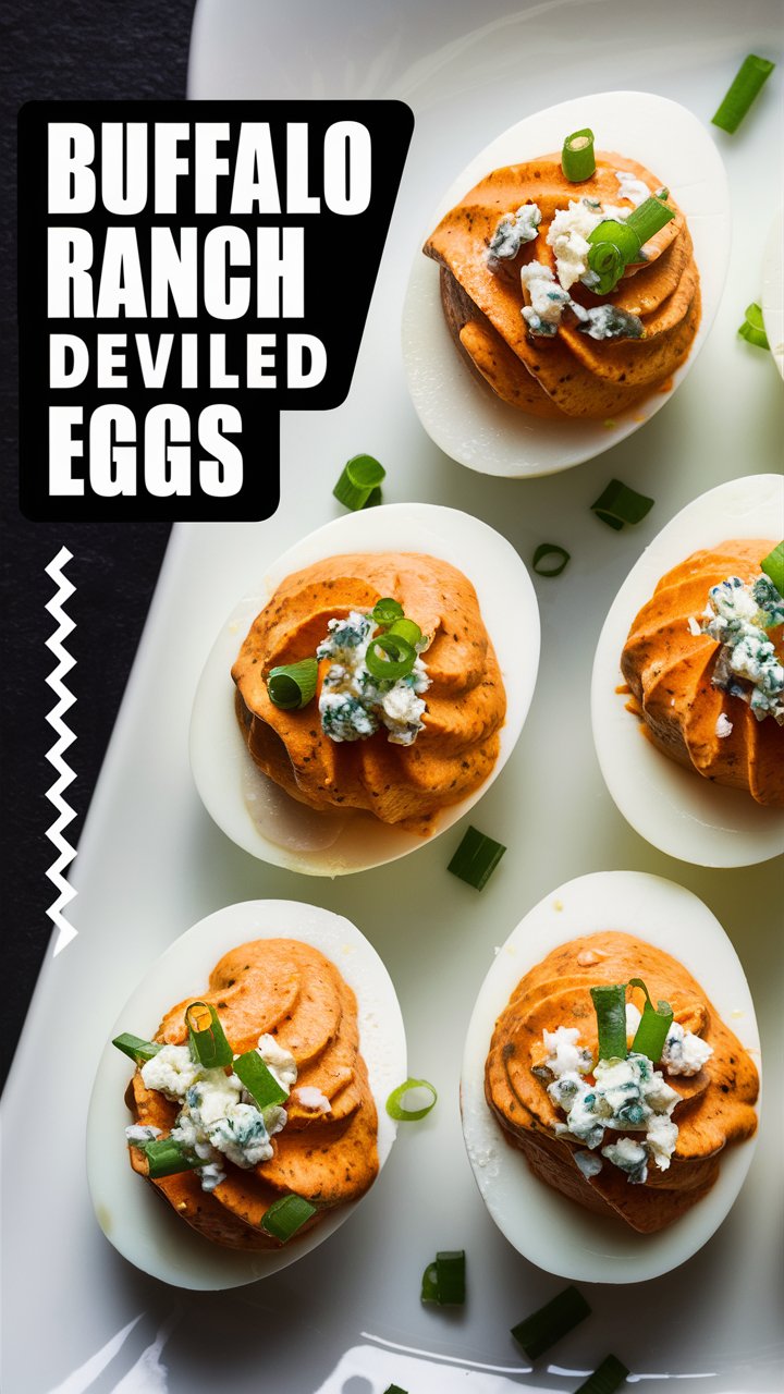 Buffalo Ranch Deviled Eggs