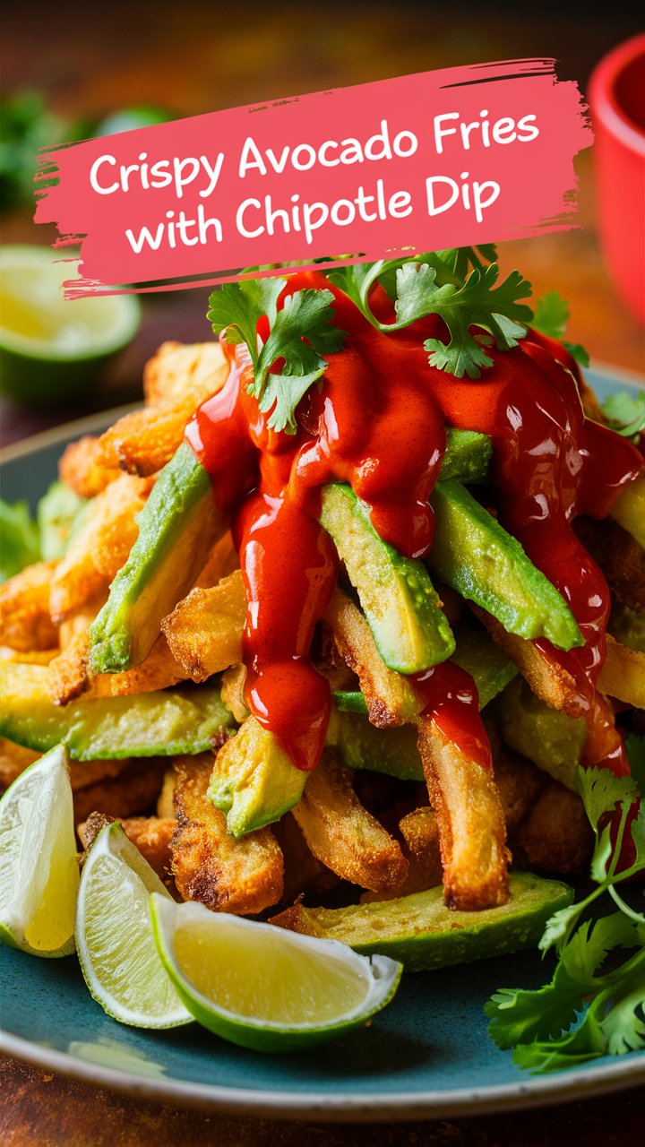 Crispy Avocado Fries with Chipotle Dip