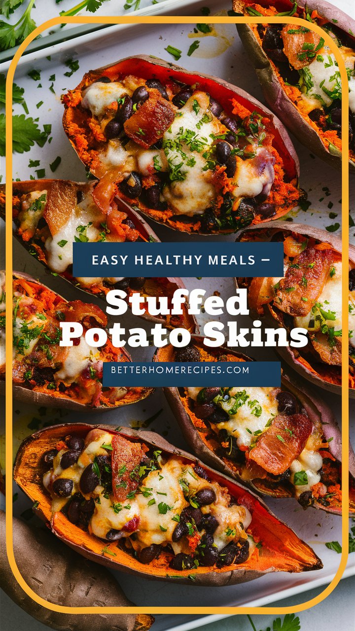Loaded Sweet Potato Skins