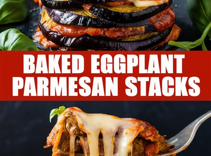 Baked Eggplant Parmesan Stacks Recipe (Easy, Healthy, and Crispy!) 2025