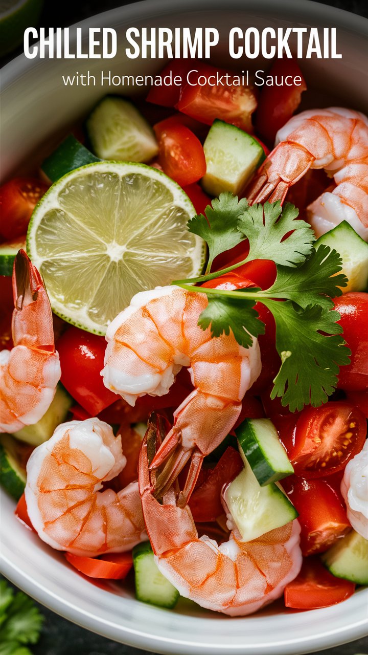 Chilled Shrimp Cocktail with Homemade Cocktail Sauce