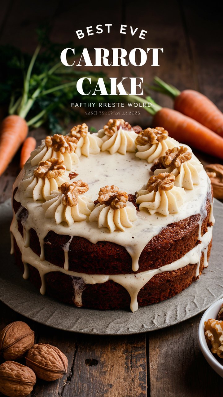 Classic Carrot Cake With Cream Cheese Frosting