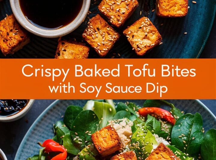Crispy Baked Tofu Bites with Soy Sauce Dip (Easy Vegan Snack!) 2025
