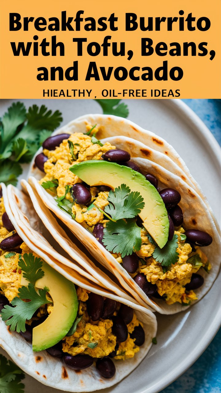 Breakfast Burrito with Tofu, Beans, and Avocado: A Plant-Based Power Meal Looking for a wholesome, protein-rich breakfast that satisfies your cravings and powers you through the day? This Breakfast Burrito with Tofu, Beans, and Avocado is the perfect choice. Packed with plant-based goodness, vibrant flavors, and customizable options, it’s a go-to recipe for busy mornings, laid-back brunches, and even late-night snacks. In this comprehensive guide, you'll learn how to make the perfect breakfast burrito from scratch, get expert tips, discover flavor-packed variations, and understand the nutritional value behind each bite. Why You’ll Love This Breakfast Burrito 🌯 1. Nutritionally Complete Tofu: Excellent source of plant-based protein and essential amino acids. Beans: Rich in fiber, protein, and minerals. Avocado: Full of healthy fats, potassium, and vitamins. 2. Quick and Easy to Prepare Ready in under 30 minutes. Minimal prep and clean-up. 3. Fully Customizable From spicy to cheesy to veggie-loaded, you can switch things up any day of the week. 4. Great for Meal Prep Wrap them up and refrigerate or freeze for later. Ingredients You’ll Need 🍳 Main Ingredients 1 block extra-firm tofu (pressed and crumbled) 1 cup black or pinto beans (cooked or canned) 1 ripe avocado (sliced or mashed) 4 large flour tortillas (or use gluten-free alternatives) Flavor Enhancers 1 tbsp olive or avocado oil 2 garlic cloves (minced) 1 small onion (chopped) 1 tsp ground turmeric 1 tsp ground cumin 1/2 tsp smoked paprika Salt and black pepper to taste Optional Additions Diced bell peppers, mushrooms, or spinach Vegan or regular shredded cheese Salsa or hot sauce Kitchen Tools Needed 🔪 Nonstick skillet or frying pan Wooden spoon or spatula Knife and cutting board Foil or parchment paper (for storage or meal prep) Step-by-Step Instructions 🧑‍🍳 Step 1: Prepare the Tofu Press the tofu for at least 10–15 minutes to remove excess moisture. Crumble into a bowl, creating a texture similar to scrambled eggs. Step 2: Cook the Tofu Scramble Heat oil in a skillet over medium heat. Add chopped onions and garlic. Sauté for 2–3 minutes until softened. Add crumbled tofu and stir well. Sprinkle in turmeric, cumin, paprika, salt, and pepper. Stir and cook for 5–7 minutes until fragrant and slightly golden. Optional: Add your choice of vegetables and cook until tender. Step 3: Warm the Beans In the same or separate skillet, heat beans over medium heat. Season with salt and a pinch of cumin or chili powder. Step 4: Assemble the Burritos Warm tortillas in a dry pan or microwave for 10–15 seconds. Layer tofu scramble, beans, and avocado in the center. Add salsa, cheese, or any other desired toppings. Step 5: Wrap and Serve Fold the sides inwards. Roll from the bottom up into a tight burrito. Serve immediately or wrap in foil for meal prep. Flavorful Variations to Try 🔄 1. Spicy Fiesta Burrito 🌶️ Add diced jalapeños or hot sauce to the scramble. Top with spicy salsa or sriracha. 2. Loaded Veggie Wrap 🥦 Include spinach, zucchini, and sautéed mushrooms. Add fresh cilantro and lime juice for zest. 3. Tex-Mex Inspired Burrito 🌽 Add corn kernels and chopped tomatoes. Serve with guacamole and tortilla chips on the side. 4. Protein Powerhouse 💪 Mix quinoa or brown rice with beans for an extra protein boost. 5. Cheesy Melt Version 🧀 Sprinkle shredded vegan cheese inside before wrapping. Toast the burrito on a skillet until golden and crispy. Serving Suggestions 🥗 1. On-the-Go Wrap Wrap tightly in foil and take it with you for breakfast on the move. 2. Brunch Platter Serve with fruit salad, roasted potatoes, or a fresh green salad. 3. With Dips Offer sides of guacamole, vegan sour cream, or homemade salsa. Tips for the Best Burritos 💡 Use Fresh Tortillas They’re more pliable and less likely to crack. Don’t Overfill Keep the filling balanced to avoid mess while wrapping. Keep It Warm Assemble the burritos while the filling is warm for the best flavor. Customize Your Flavors Adjust spices and fillings to match your mood or dietary goals. Nutrition Highlights 🥑 Protein-Packed Start Tofu and beans combine to provide a full amino acid profile. Fiber-Rich Meal Beans and avocado boost gut health and keep you full longer. Healthy Fats Avocado delivers heart-healthy monounsaturated fats. Vitamin Boost Onions, garlic, and optional veggies add key micronutrients like potassium, folate, and vitamin C. Storage and Meal Prep 📦 Refrigeration Store burritos in airtight containers or wrap in foil. Keep refrigerated for up to 3 days. Freezing Wrap burritos in foil and place in a freezer-safe bag. Freeze for up to 3 months. Thaw overnight and reheat in skillet or microwave. Frequently Asked Questions 🤔 Q1. Can I make this ahead of time? Yes! Prep the filling and assemble the burritos in advance. Store in the fridge or freezer. Q2. What’s a good substitute for tofu? Tempeh, scrambled eggs (if not vegan), or plant-based sausage are great alternatives. Q3. Can I add grains like rice or quinoa? Absolutely! They add bulk and extra nutrients. Q4. How do I prevent the burrito from falling apart? Warm the tortilla, avoid overstuffing, and wrap tightly. Q5. Can I make it gluten-free? Yes, use certified gluten-free tortillas. Q6. What beans are best? Black beans, pinto beans, or refried beans all work well. Q7. Can I reheat the burrito? Yes! Use a microwave or skillet until heated through. Q8. What toppings go best with this burrito? Salsa, avocado crema, hot sauce, cilantro, or a drizzle of tahini sauce. Final Thoughts 💬 This Breakfast Burrito with Tofu, Beans, and Avocado is more than just a morning meal—it's a versatile, satisfying, and nourishing wrap you can enjoy any time of day. With endless customization options and easy prep, it's the perfect solution for anyone looking to fuel their day with flavor and nutrition.
