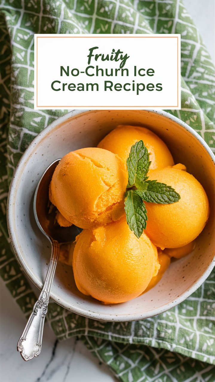Fruity No-Churn Ice Cream Recipes