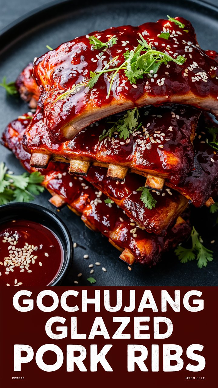 Gochujang Glazed Pork Ribs