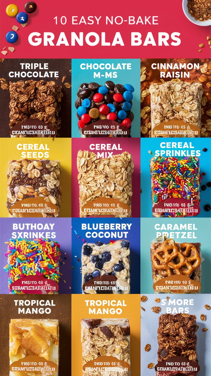 Healthy No-Bake Granola Bar Recipes