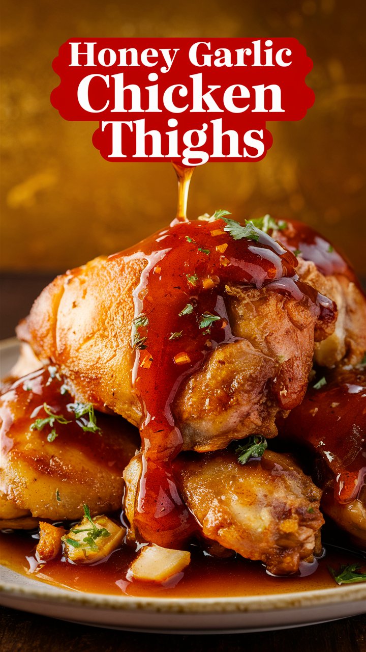 Honey Garlic Butter Chicken Thighs