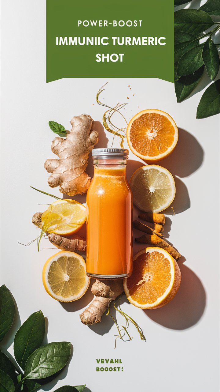 Immune-Boosting Citrus Turmeric Shots