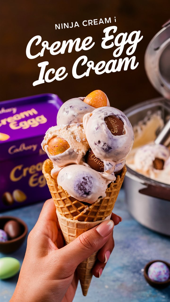 Ninja Creami Creme Egg Ice Cream