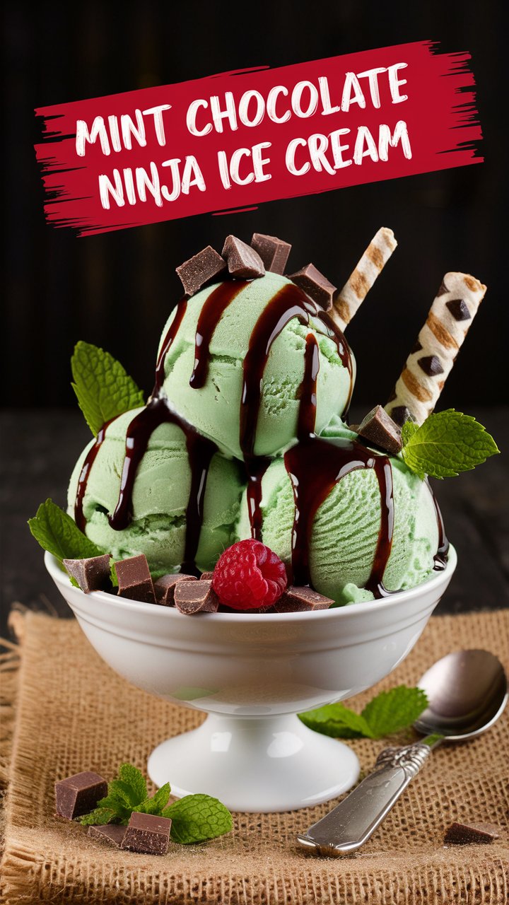 Ninja Creami Mint Chocolate Chip Ice Cream