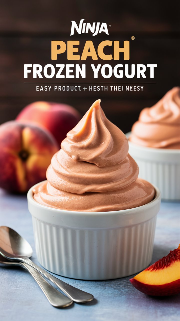 Ninja Creami Peach Frozen Yogurt