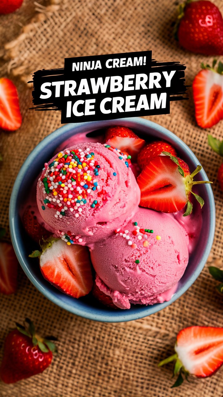 Ninja Creami Strawberry Ice Cream Recipe