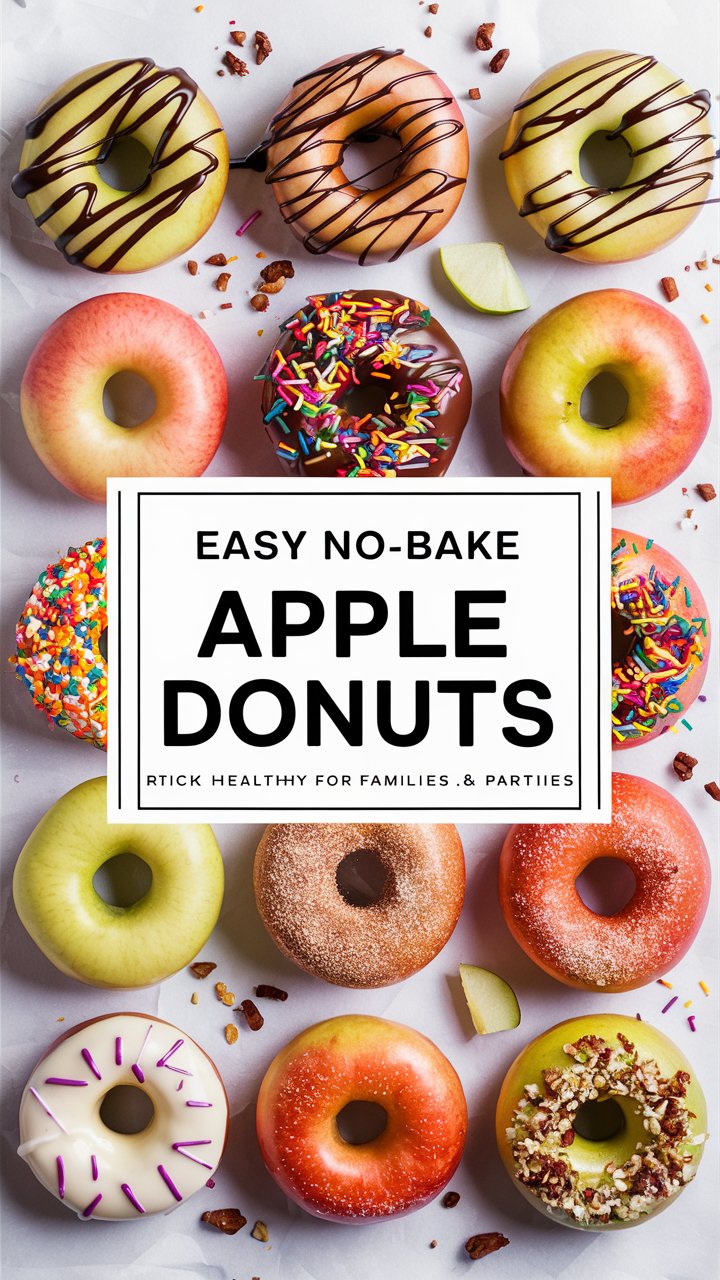 No-Bake Apple Donuts
