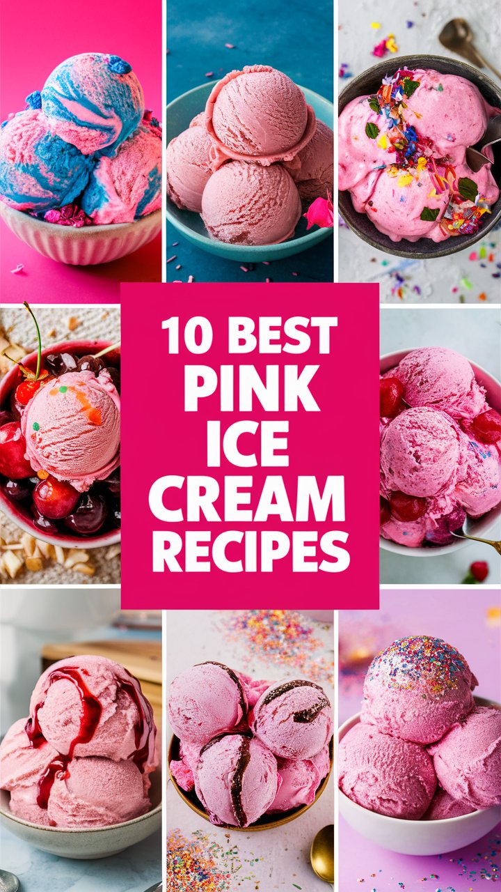 Pink Ice Cream Recipes