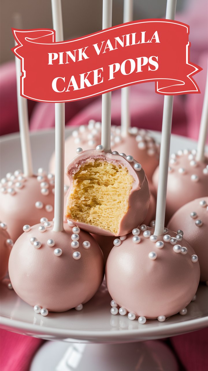 Pink Vanilla Cake Pops