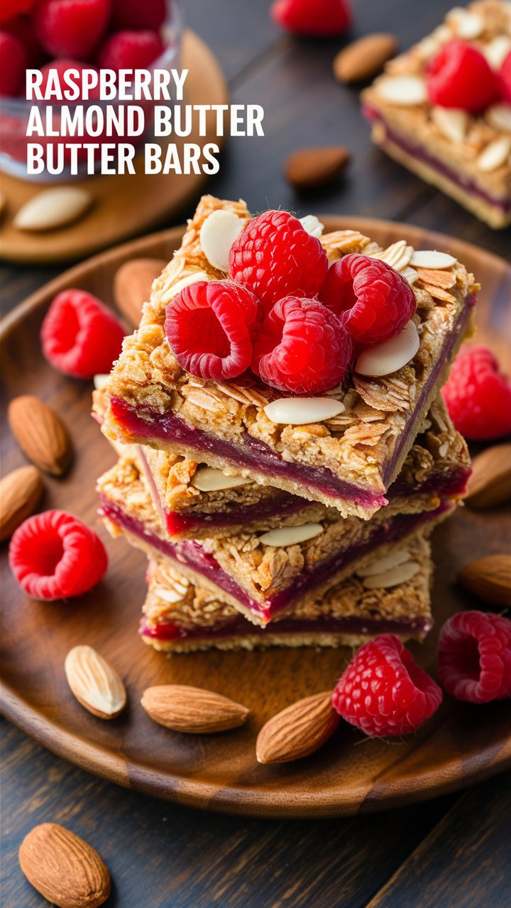 Raspberry Almond Butter Bars