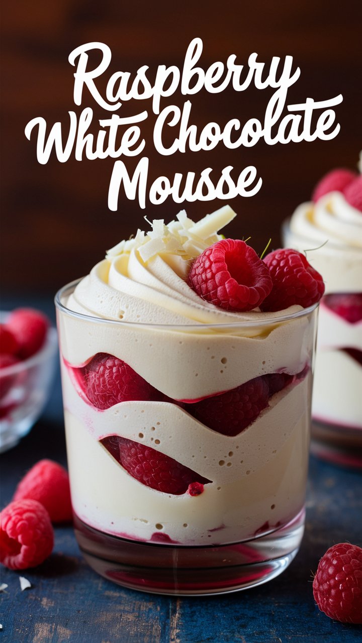 Raspberry White Chocolate Mousse