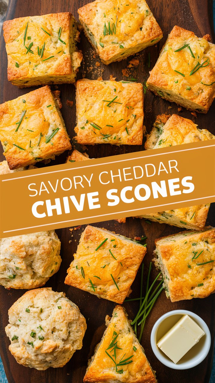 Savory Cheddar Chive Scones