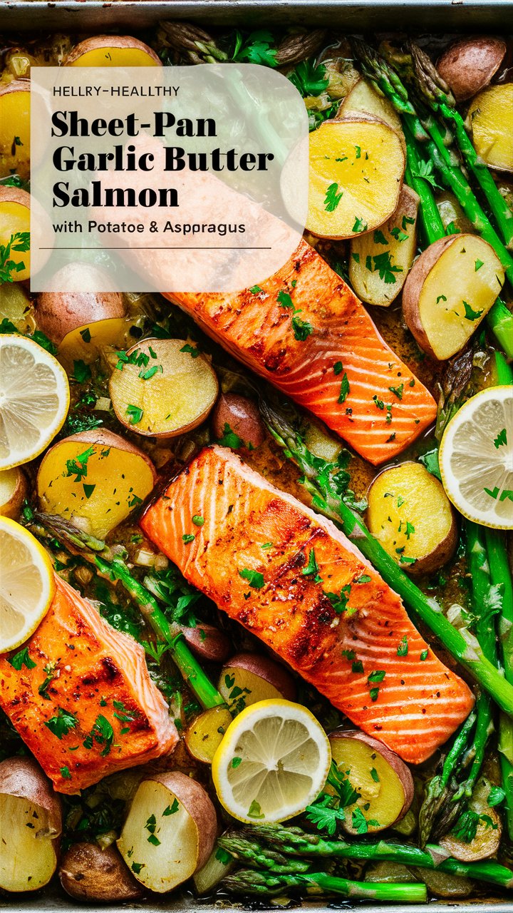 Sheet Pan Garlic Herb Salmon and Asparagus