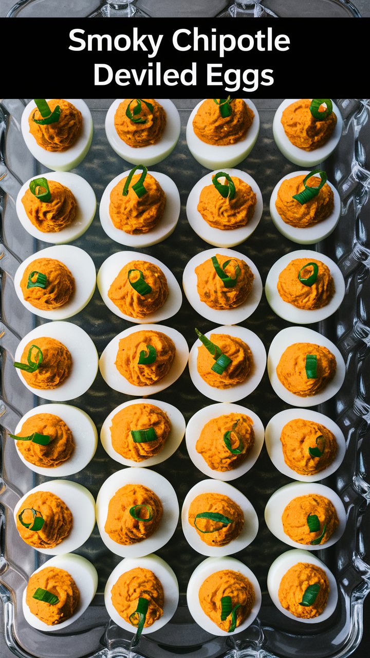 Smoky Chipotle Deviled Eggs