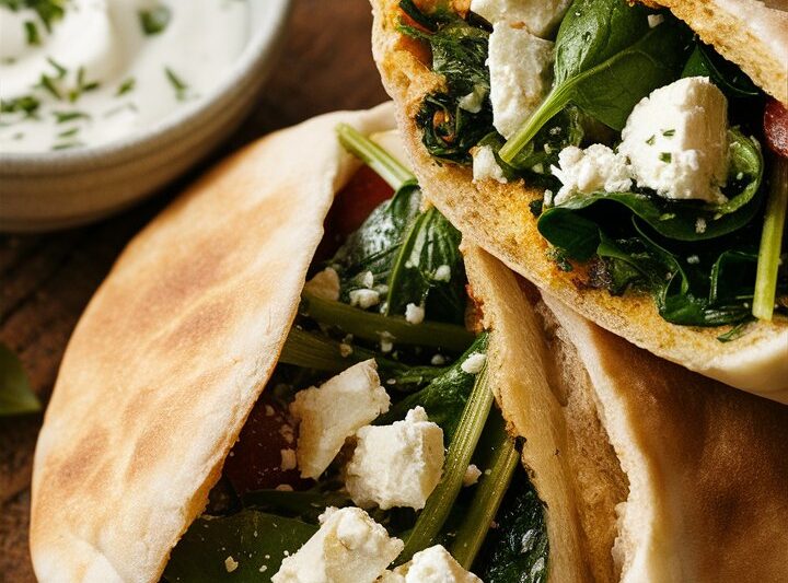 Flavor-Packed Spinach and Feta Pita Pockets – Ready in 30 Minutes