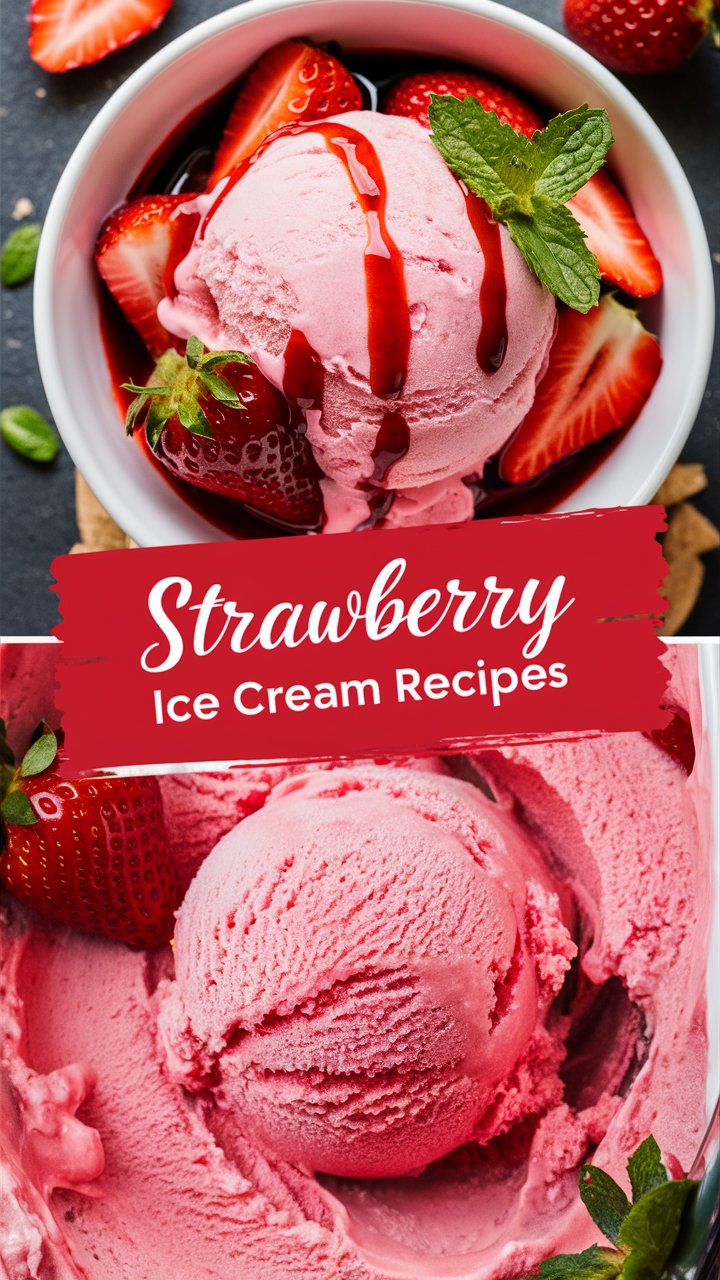 Strawberry Ice Cream Recipes
