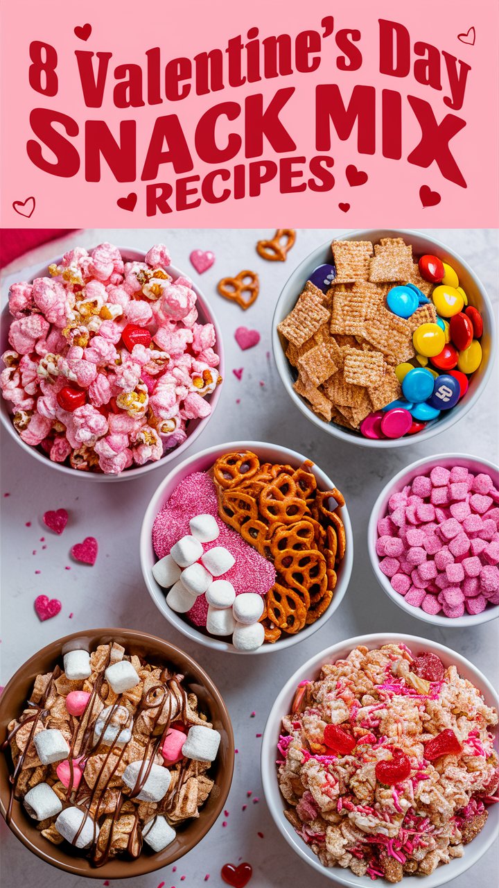 Valentine’s Day Snack Mix Recipes