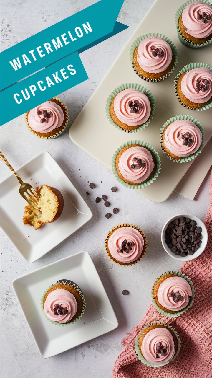 Watermelon Cupcakes