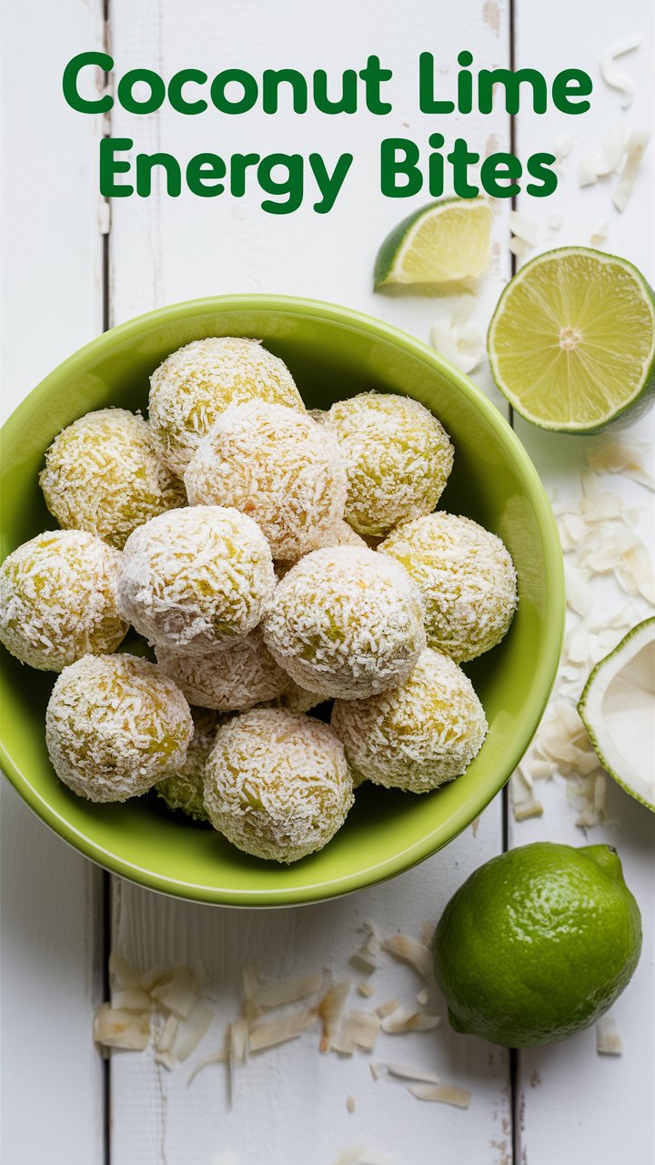 Coconut Lime Energy Bites