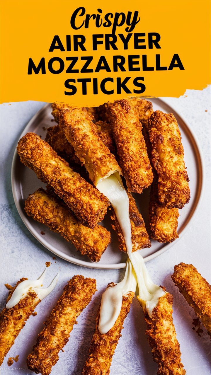 Crispy Air Fryer Mozzarella Sticks