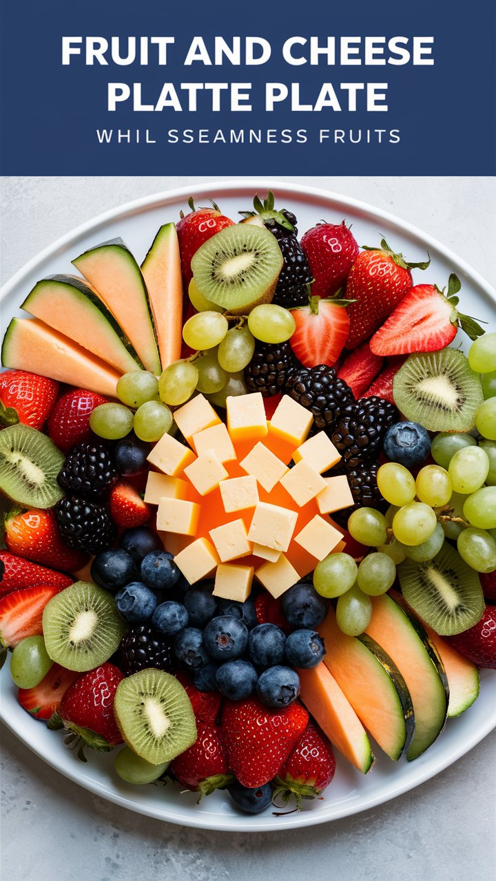 Fruit and Cheese Platter with Seasonal Fruits