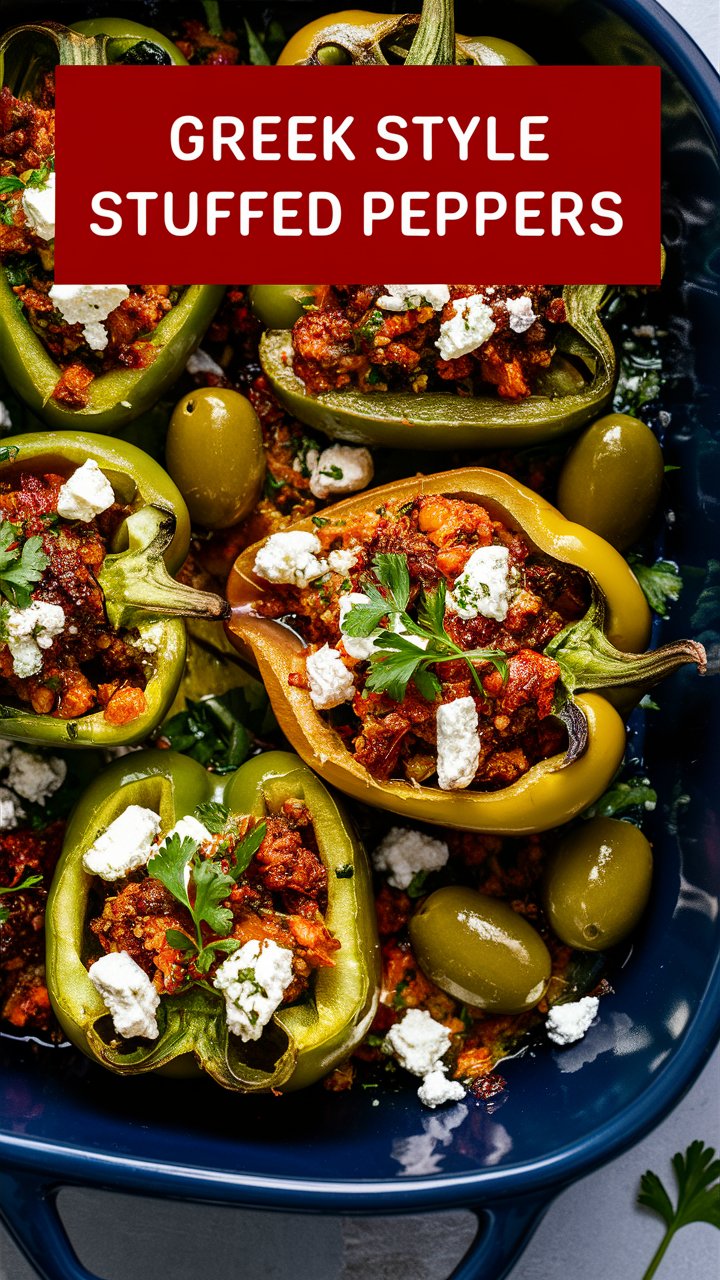 Greek Style Stuffed Peppers
