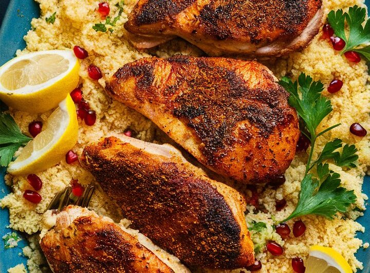 Harissa-Spiced Chicken with Lemon & Pomegranate: A Bold, Flavorful Journey 2025