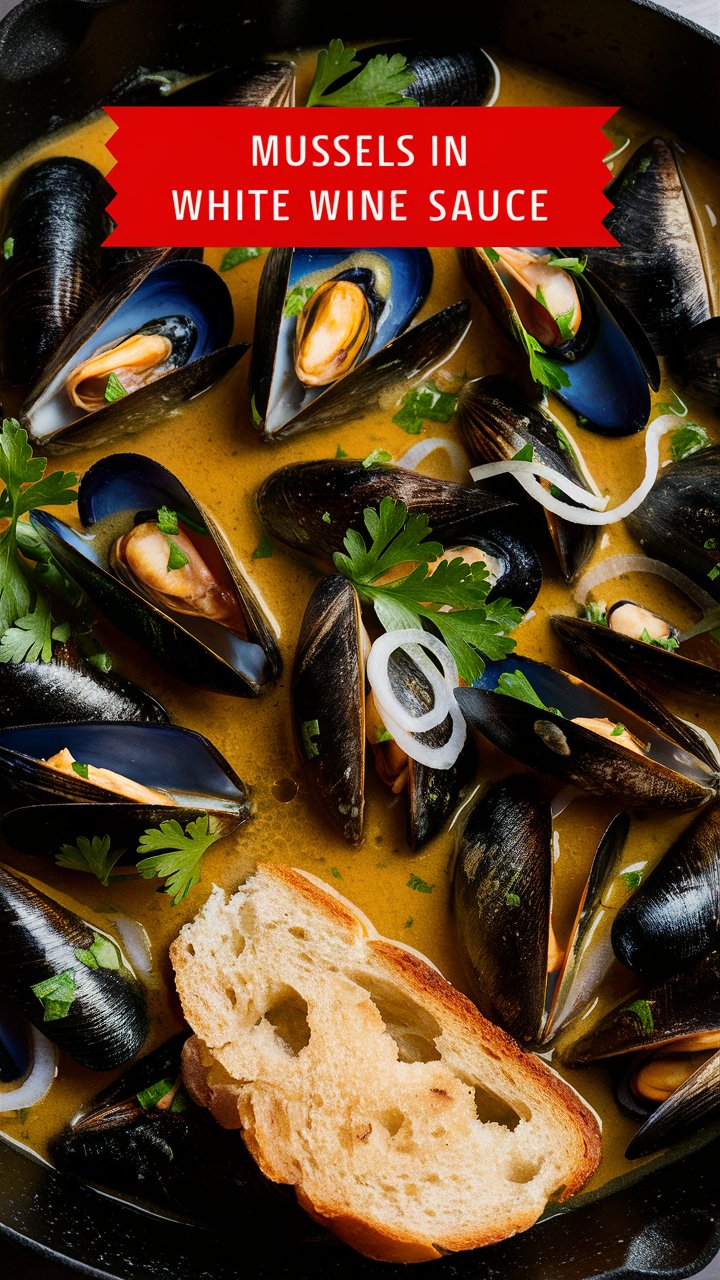 Mussels in White Wine Sauce