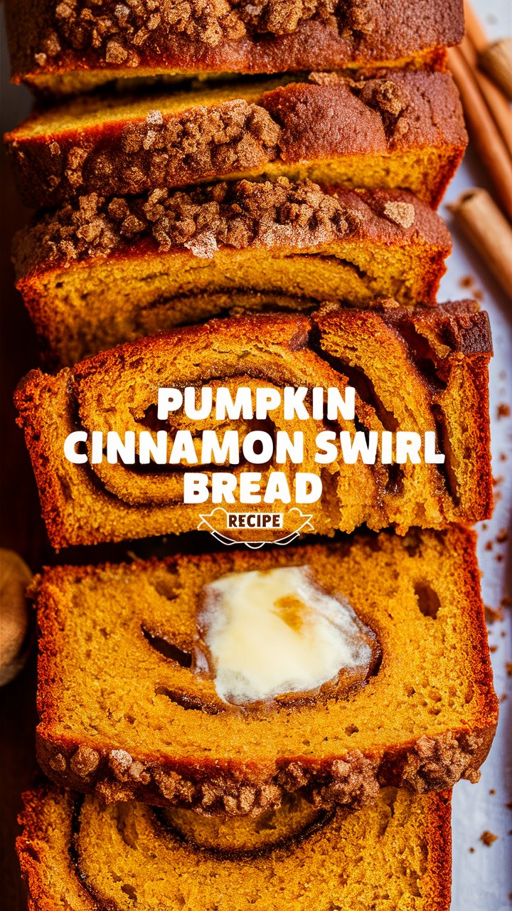 Pumpkin Cinnamon Swirl Bread Recipe