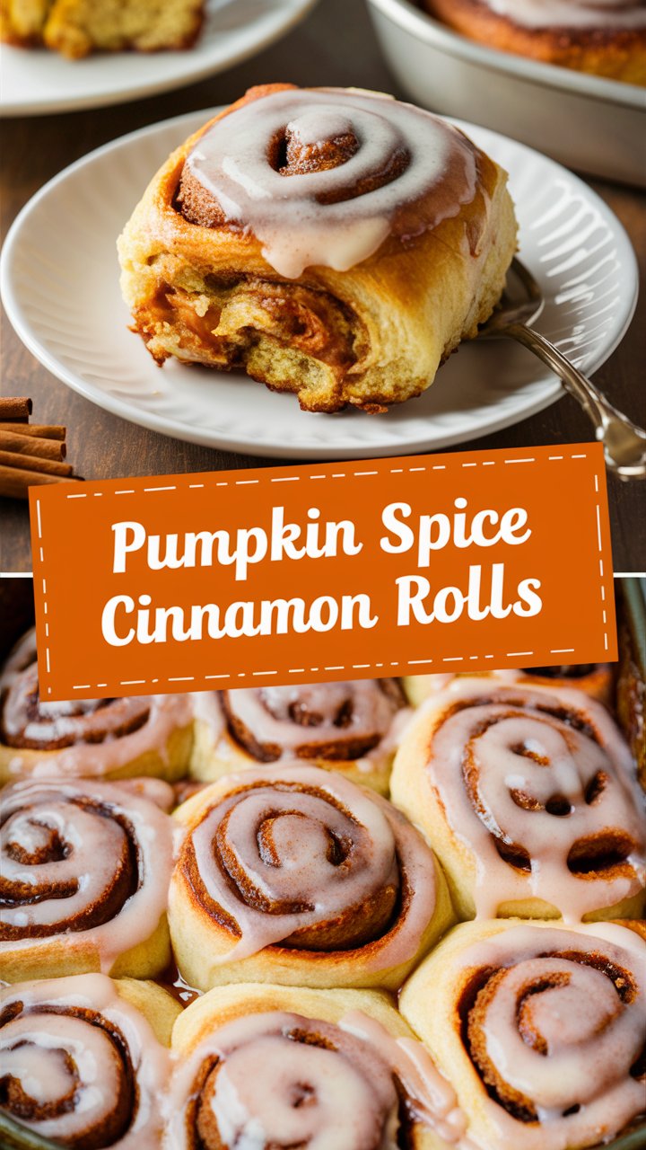 Pumpkin Spiced Cinnamon Rolls