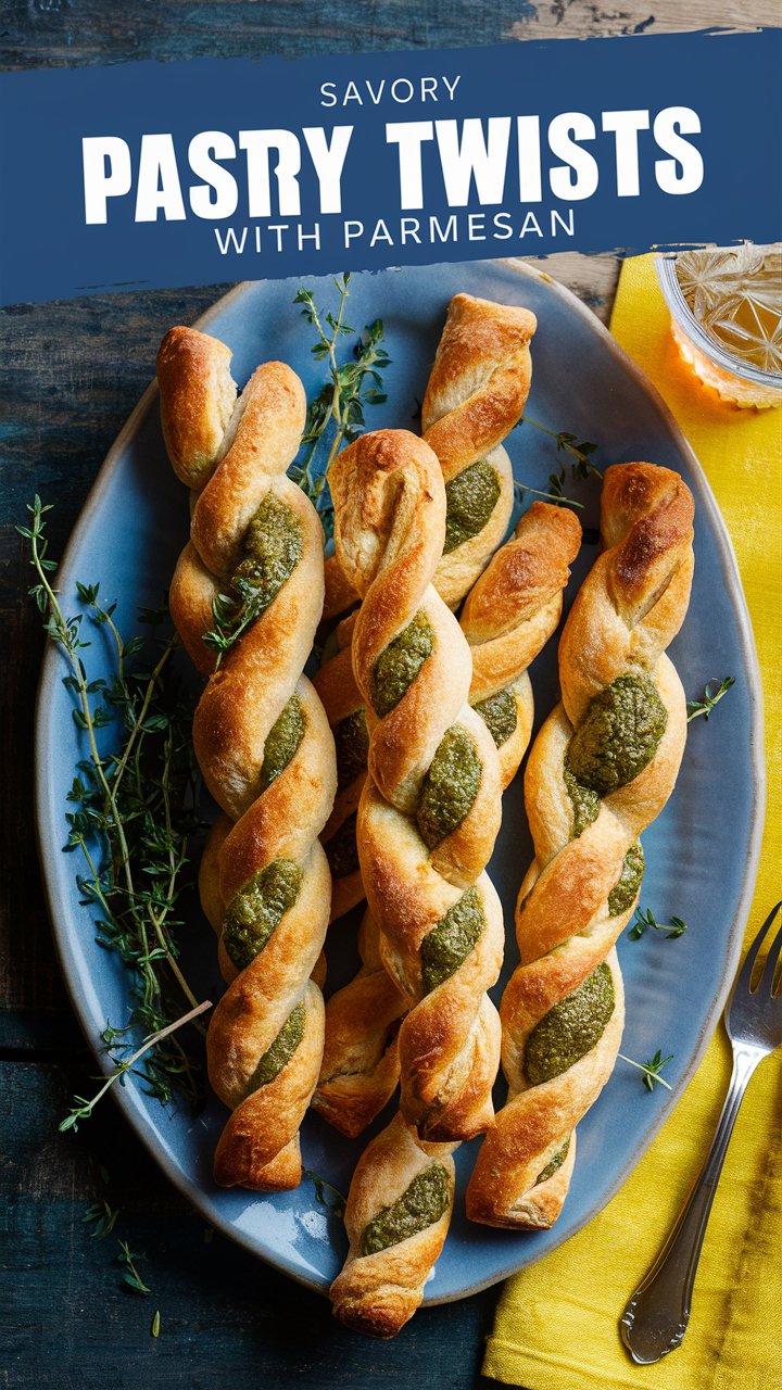 Savory Puff Pastry Twists with Parmesan