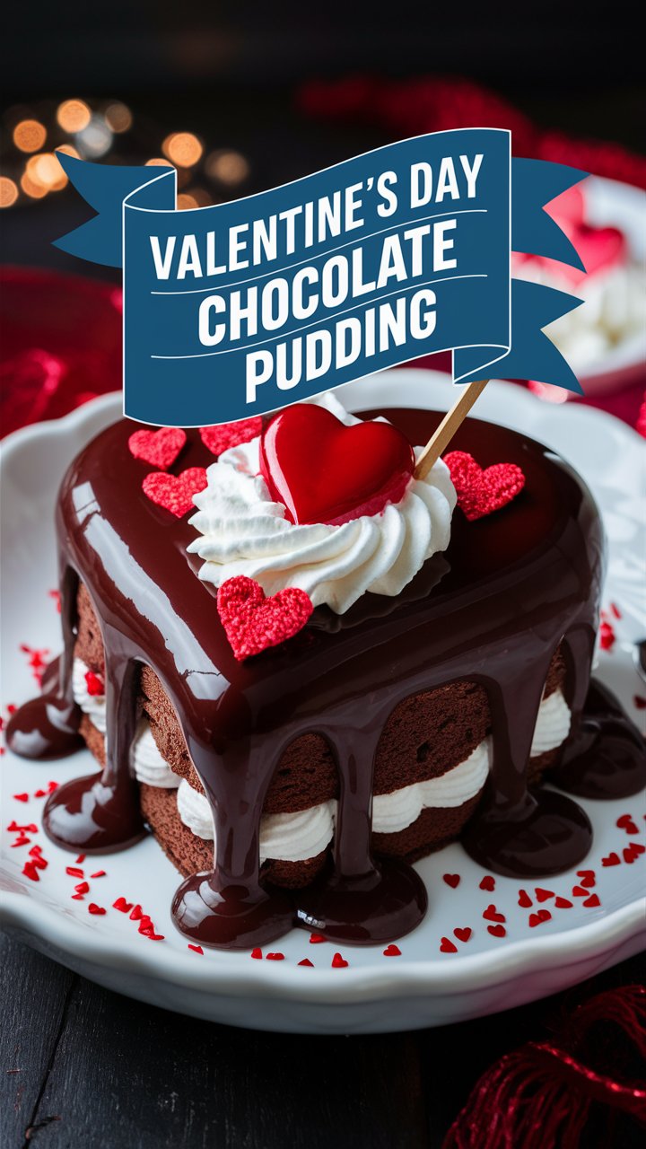 Valentine’s Day Chocolate Pudding