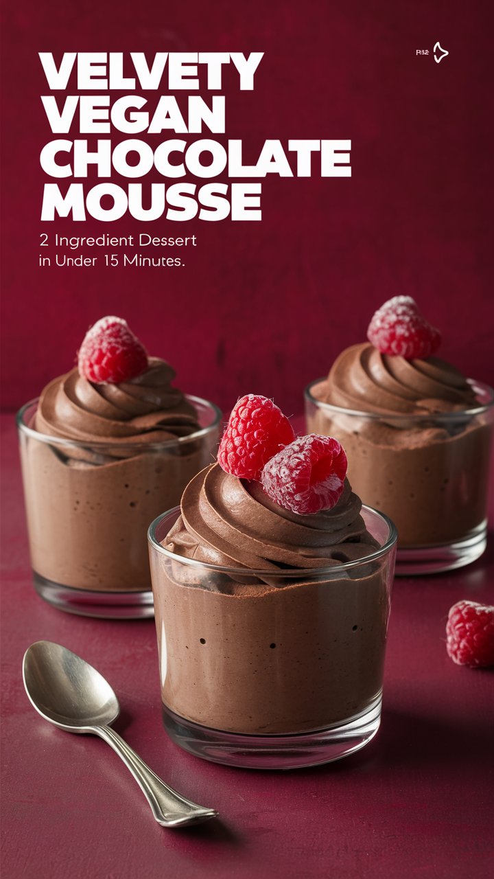 Vegan Dark Chocolate Mousse