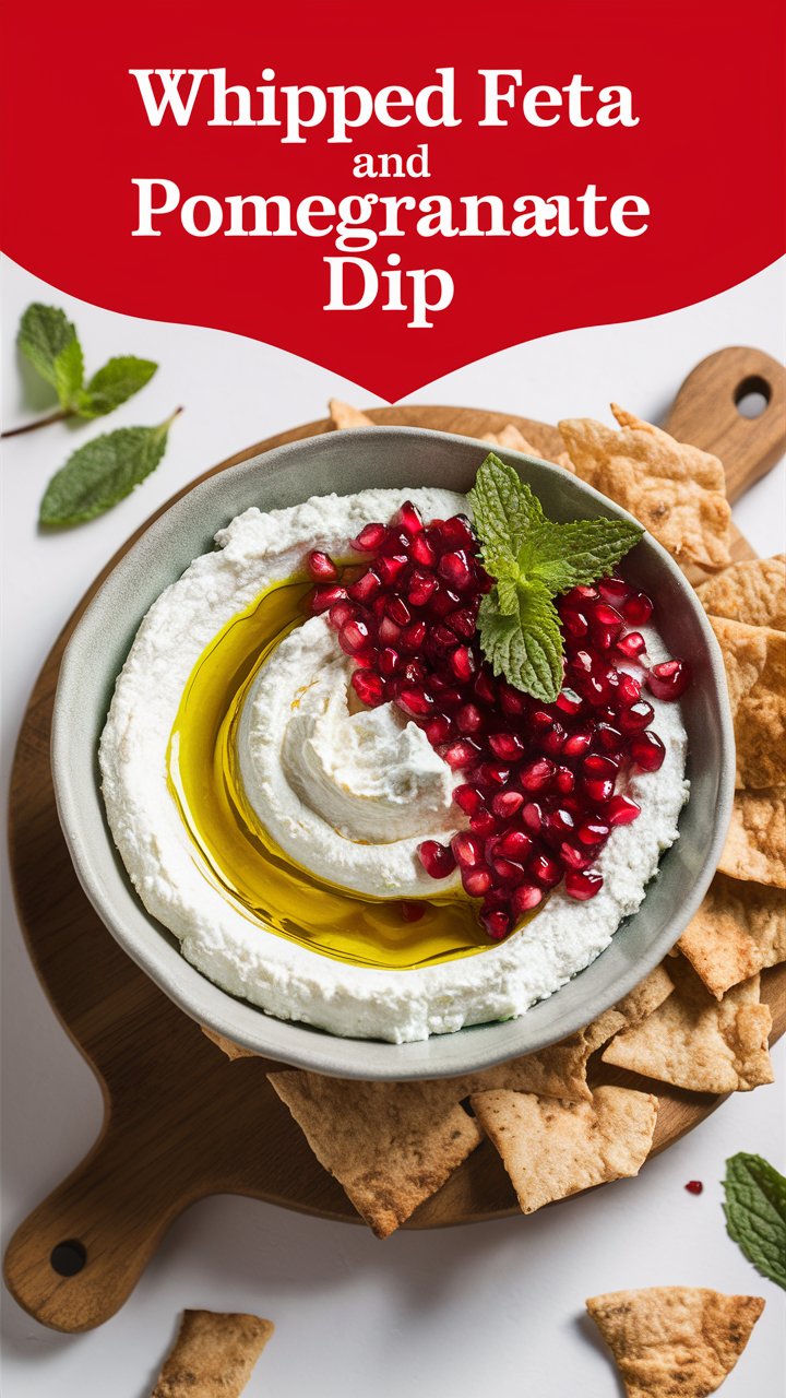 Whipped Feta and Pomegranate Dip