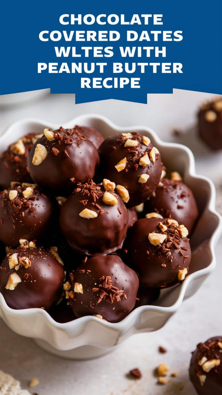 Chocolate Covered Dates with Peanut Butter Recipe
