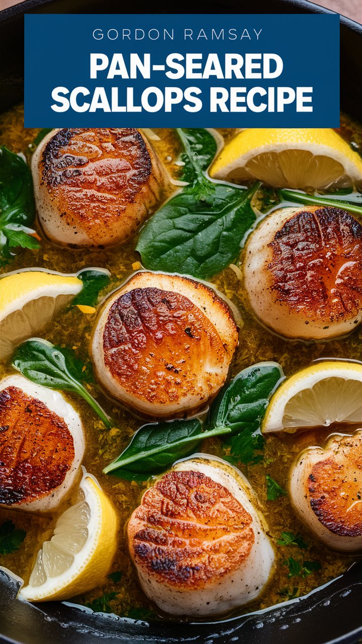 Gordon Ramsay Pan-Seared Scallops Recipe