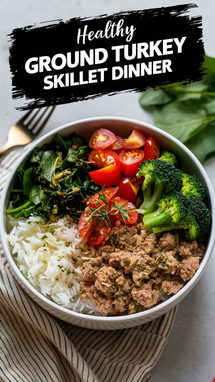 Healthy Ground Turkey Skillet Dinner