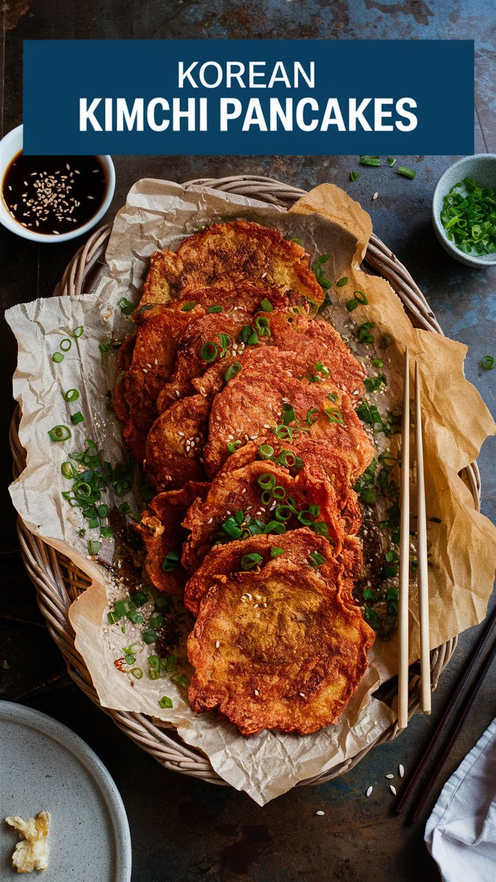 Korean Kimchi Pancakes